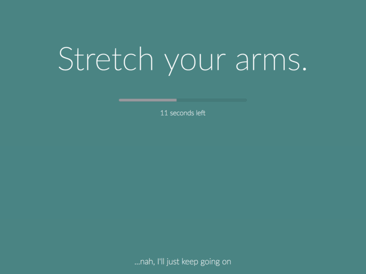Stretchly - короткий перерыв